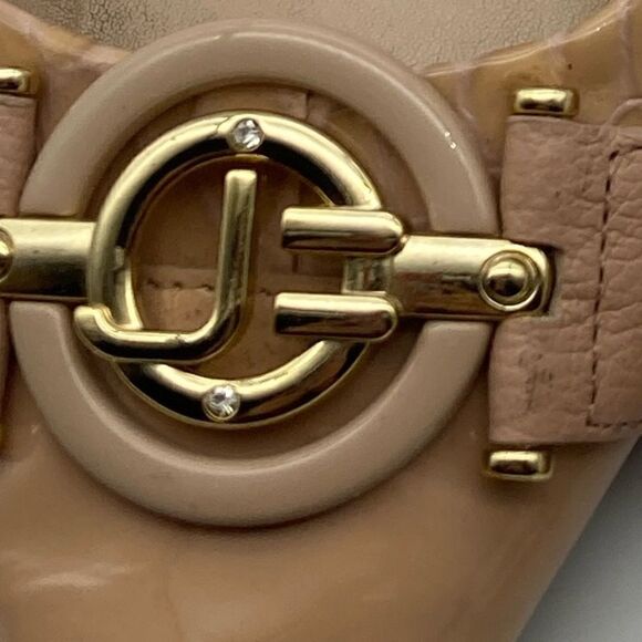 Jorge Bischoff Patent Leather Beige Flats Size 7 - Picture 10 of 12